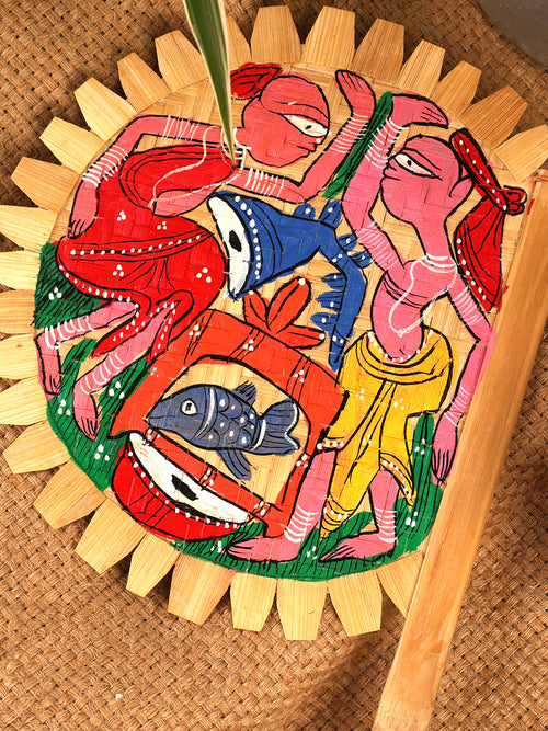 Hand Fan With Hand Painting