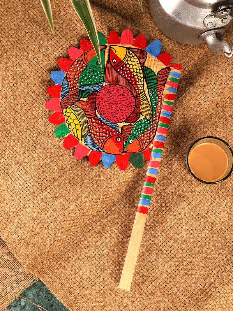 Hand Fan With Hand Painting