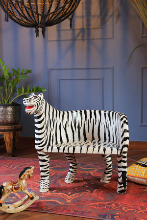Wooden Tiger Chair Painted (Baby Chair)