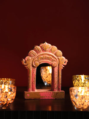 Antiquity Rustica Collective - Small Wooden Jhorokha Mirror