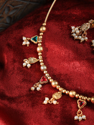 Iyla Minimal kundan necklace