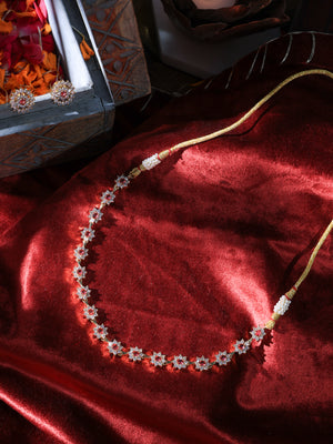 Ansh Flower design necklace set