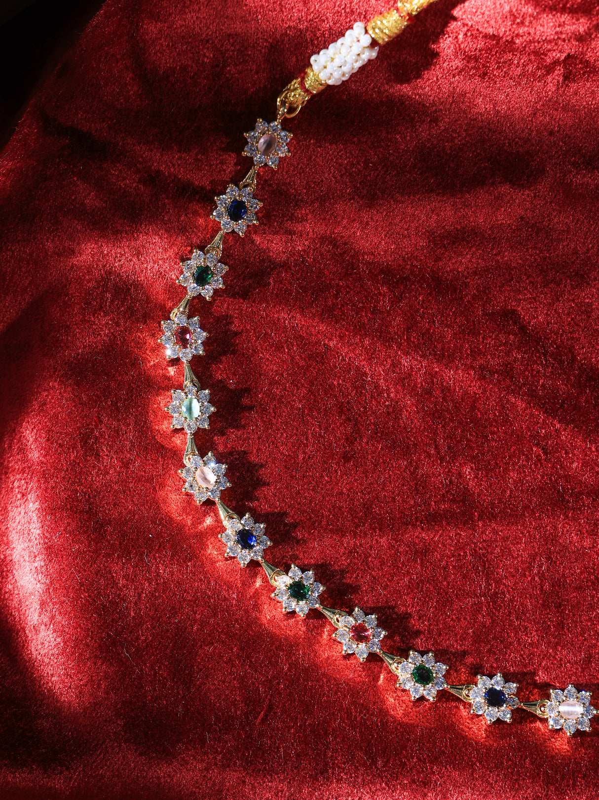 Ansh Flower design necklace set