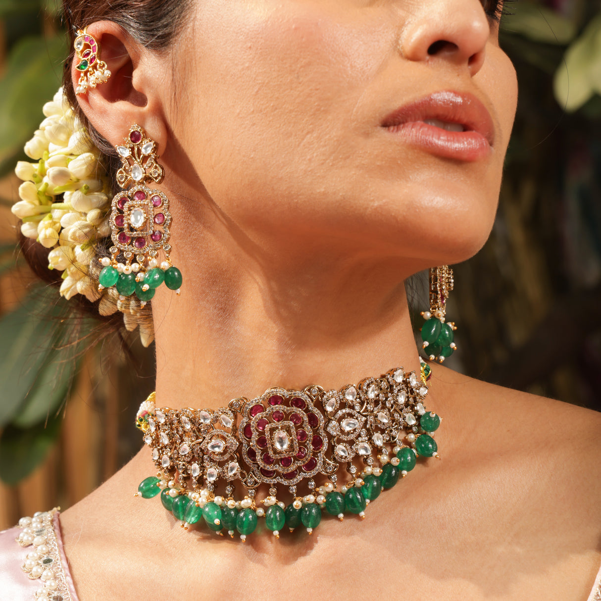 Shringara Shahi Gulnaar Choker Necklace Set