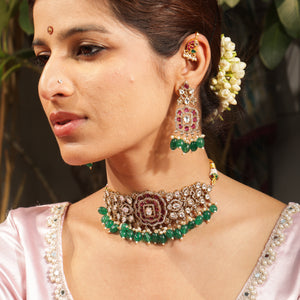 Shringara Shahi Gulnaar Choker Necklace Set