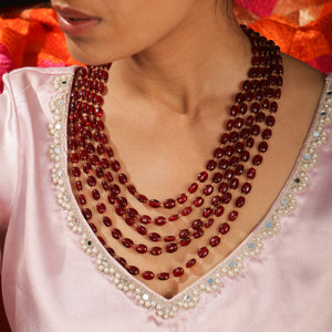 Iraaya Surkh Noor Necklace Set