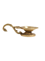 Brass Diya with Swan Handle