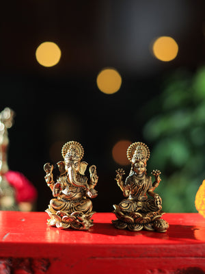 Laxmi Ganesha-Brass Statue