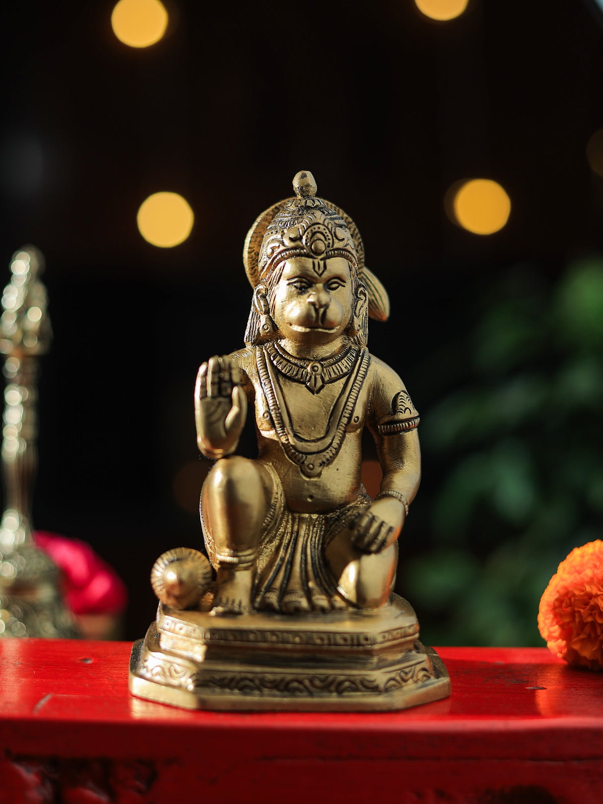 Sankat Mochan Hanuman Brass Statue