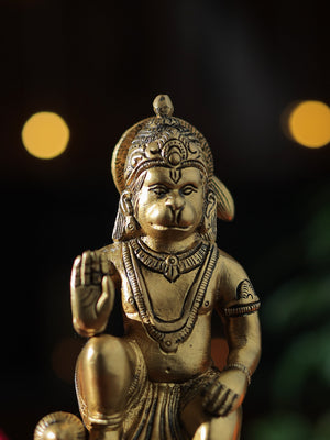 Sankat Mochan Hanuman Brass Statue