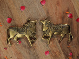 Brass Nandi Wall Hanging Set of 2 pcs