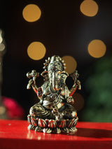 Laxmi Ganesha Brass Statue