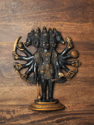 Panchmukhi Hanuman Brass Wall Hanging