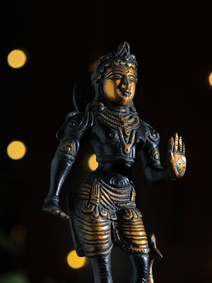 Lord Kartikeya Brass Statue