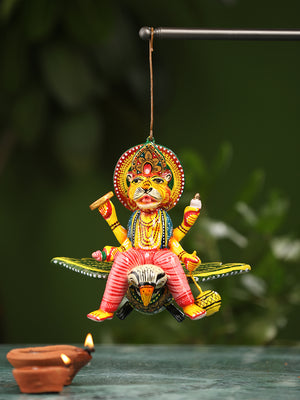 Hanging Narsingh on Bird-Single piece