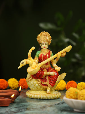 Marble Saraswati Statue