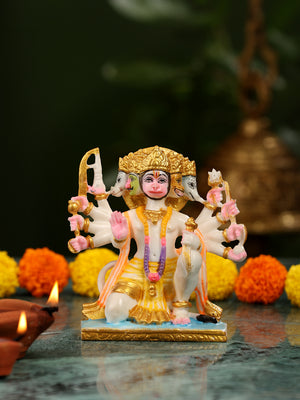 Marble Panchmukhi hanuman ji statue