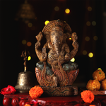 Wooden Whisper - Ganesha Carved Antique Finish