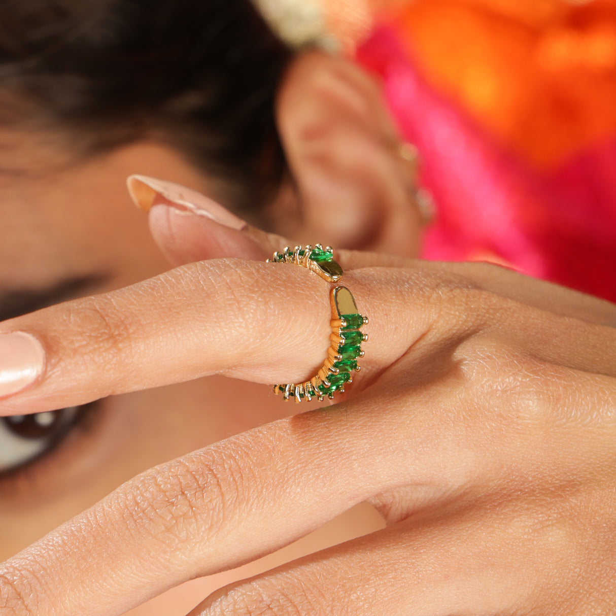 Naz Emerald Band Ring