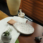 Wood and Terrazo Combination Spoon Rest