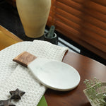 Wood and Marble Combination Spoon Rest