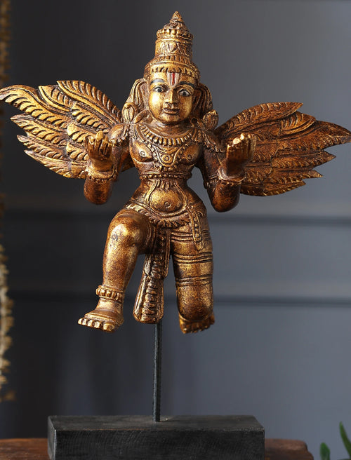 Wooden Whisper - Wooden Angel With Base