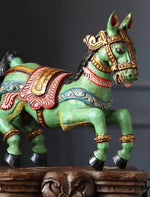 Wooden Whisper - Horse Carved And Hand-Painted