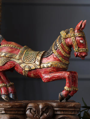 Wooden Whisper - Horse Carved And Hand-Painted
