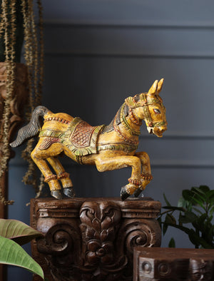 Wooden Whisper - Horse Carved And Hand-Painted