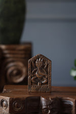 Wooden Whisper - Ganesha Wooden Antique Sculpture