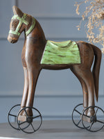 Wooden Horse On Wheels
