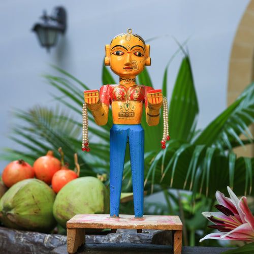 Gangaur Doll - Vintage Wooden