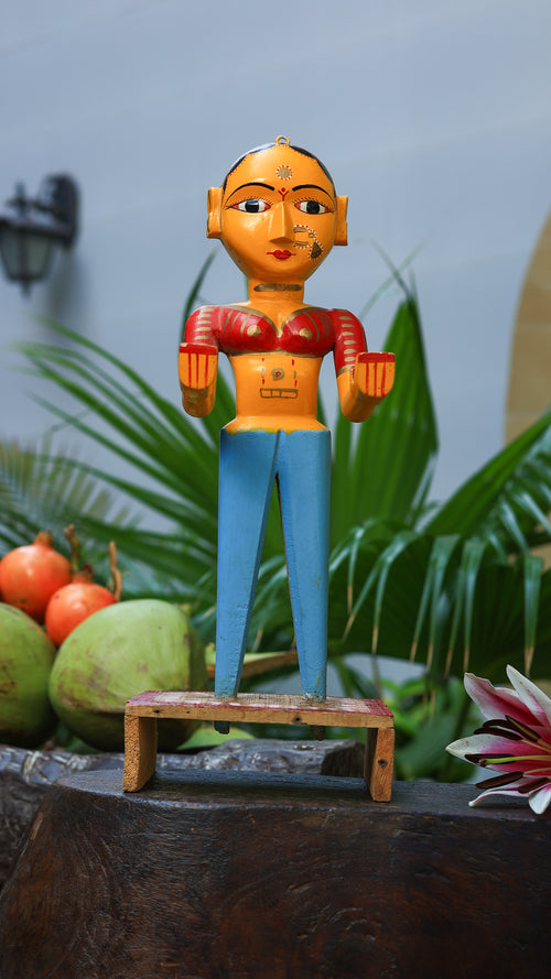 Gangaur Doll - Vintage Wooden