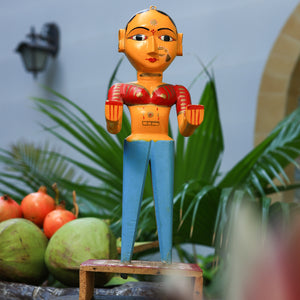 Antique Decor Accent - Vintage Gangaur Doll 