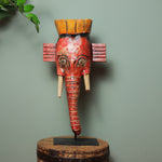 Wooden Ganesha on stand