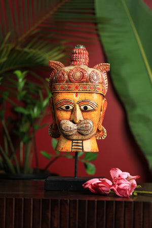 Wooden Hanuman with stand