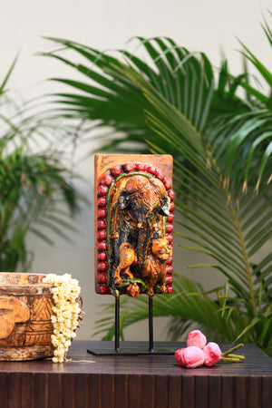 First God-Ganesha statue on iron stand