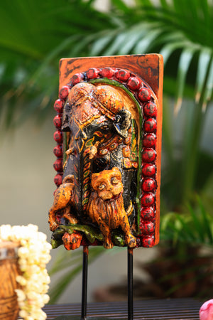 First God-Ganesha statue on iron stand