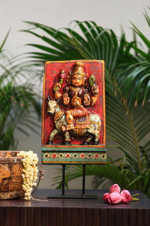 Devta Wooden Panel painted
