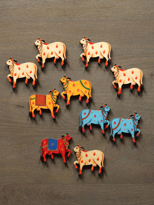 Pichwai Cow MDF Cutouts - Pack of 2