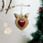 Heart medallion ornament