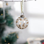 Christmas Glass Décor Clear gold