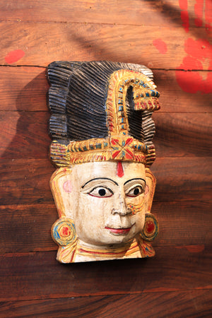 Laxmi mask painted