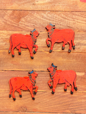 Pichwai Cow MDF Cut-Out - Pack of 2