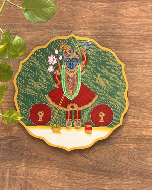 Wooden Wall Plate Shrinathji