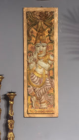 LORD KRISHNA WOODEN PANEL