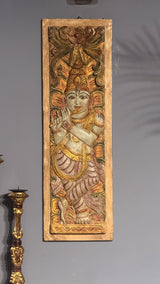 LORD KRISHNA WOODEN PANEL