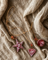 Rustic Charm Hanging Trio – Star, Heart & Bell