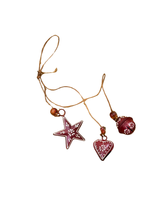 Rustic Charm Hanging Trio – Star, Heart & Bell