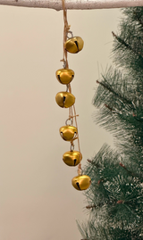 Golden Jingle Bell String Ornament